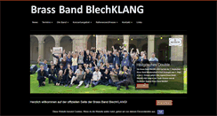 Desktop Screenshot of brassband-blechklang.de